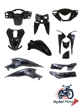 KAPORTA SET [ GALAKSİ SİYAH ] HONDA DIO #65520P